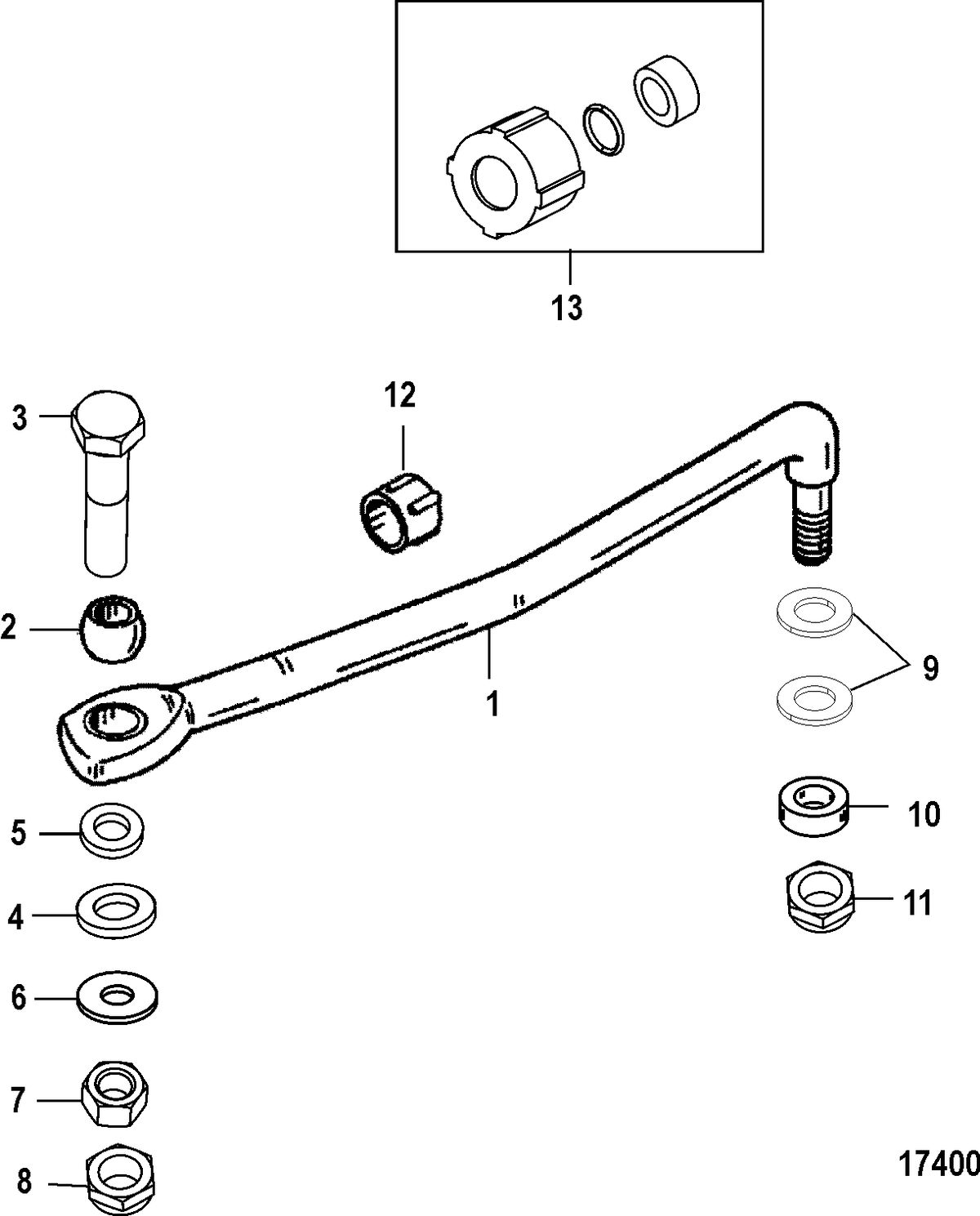 ACCESSORIES STEERING SYSTEMS AND COMPONENTS Attaching Kit(73693A7)