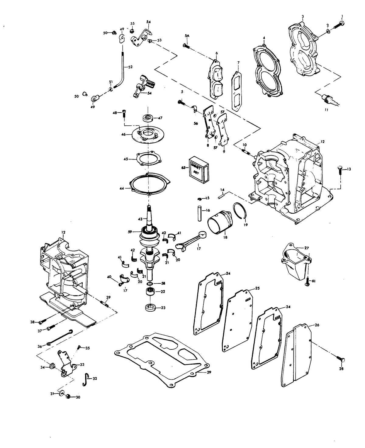 CHRYSLER 9.9 H.P. POWER HEAD
