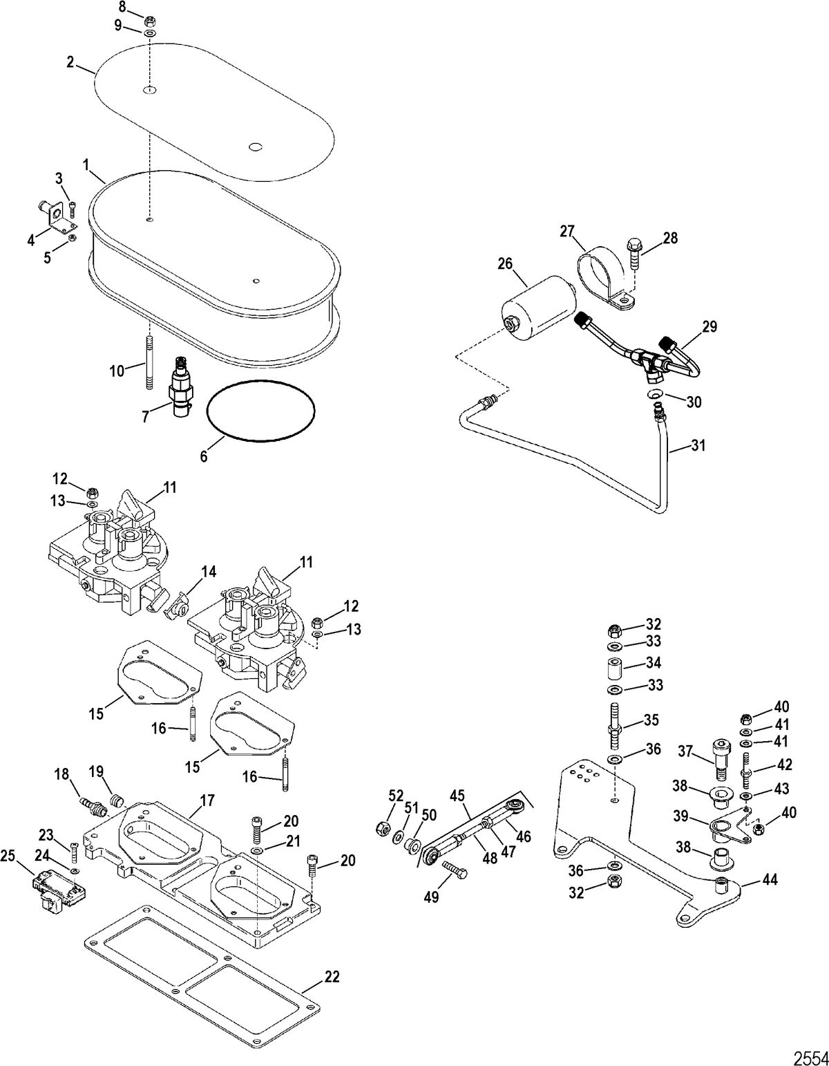 RACE STERNDRIVE 575 SCI Intake Throttle Body Assembly