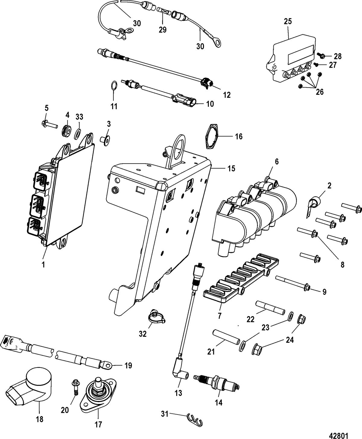 MERCRUISER 8.2 MAG / 8.2 MAG HO EC Electrical Components