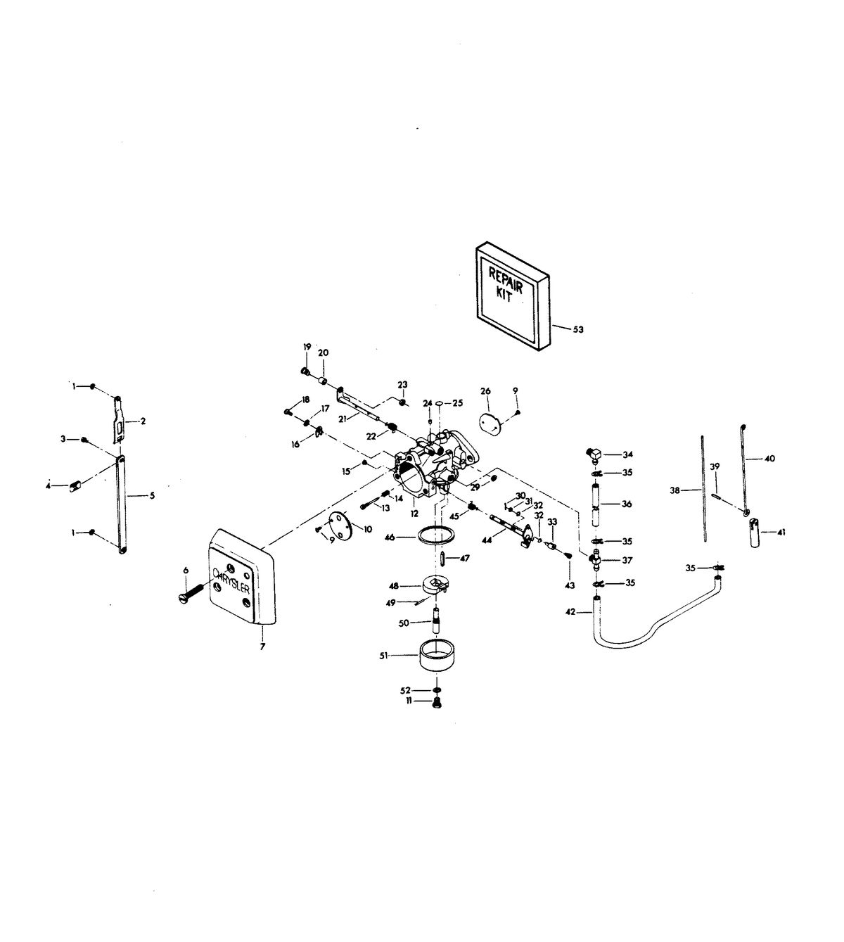 CHRYSLER 140 H.P. CHARGER DELUXE CARBURETOR