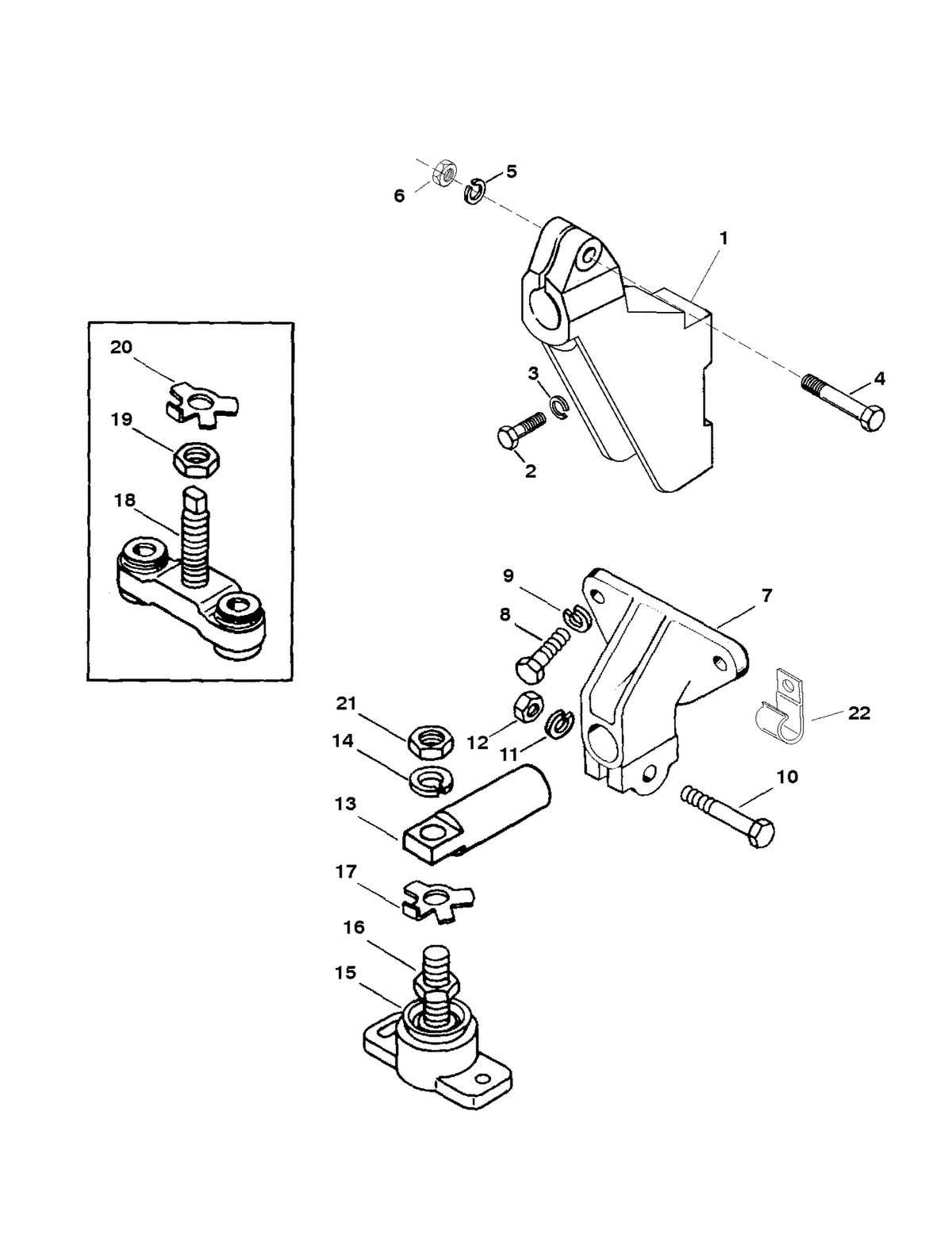 MERCRUISER 5.7L INBOARD ENGINE TRANSMISSION AND ENGINE MOUNTING (BORG WARNER 71C)