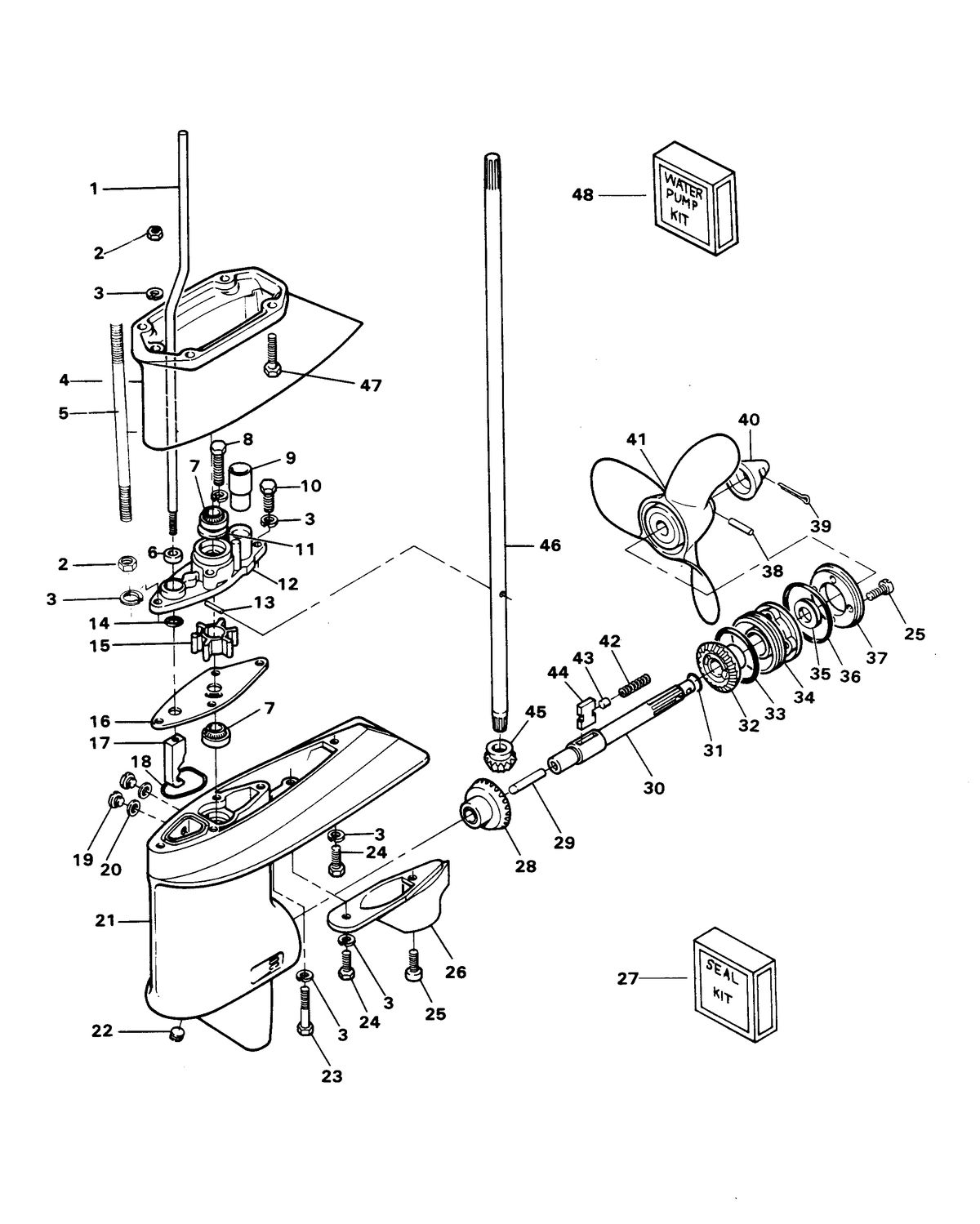CHRYSLER 7.5 HP GEAR HOUSING