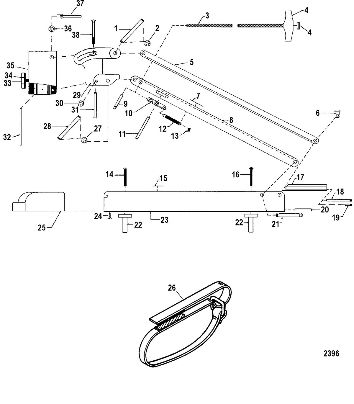 TROLLING MOTOR MOTORGUIDE PRO AND TRACKER SERIES 15 Bow (Black)(MST91536S) (MST91542L)