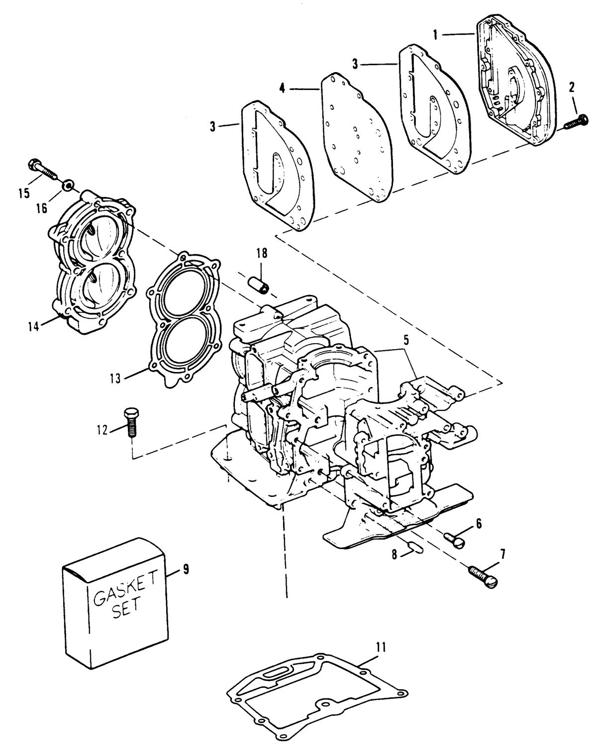SEARS GAMEFISHER 9.9 H.P. CYLINDER BLOCK