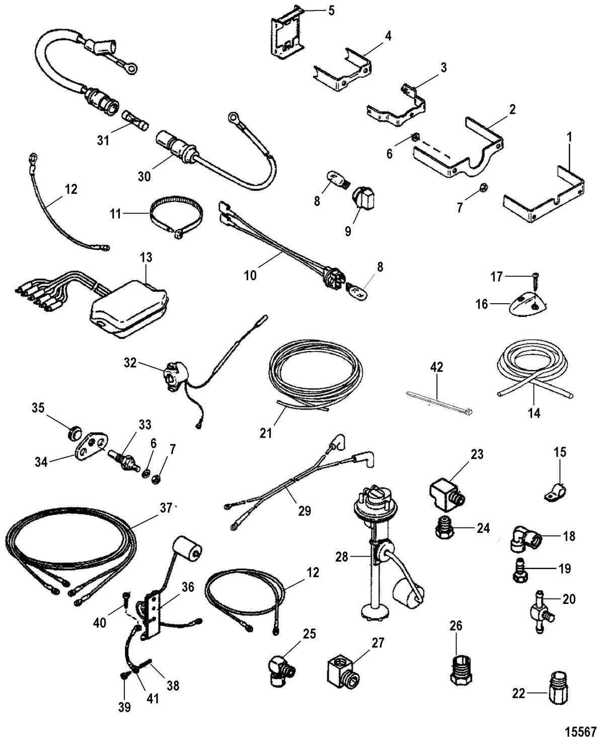 ACCESSORIES INSTRUMENTATION-GAUGES AND COMPONENTS Mounting Hardware(Aqua Casing Gauges)