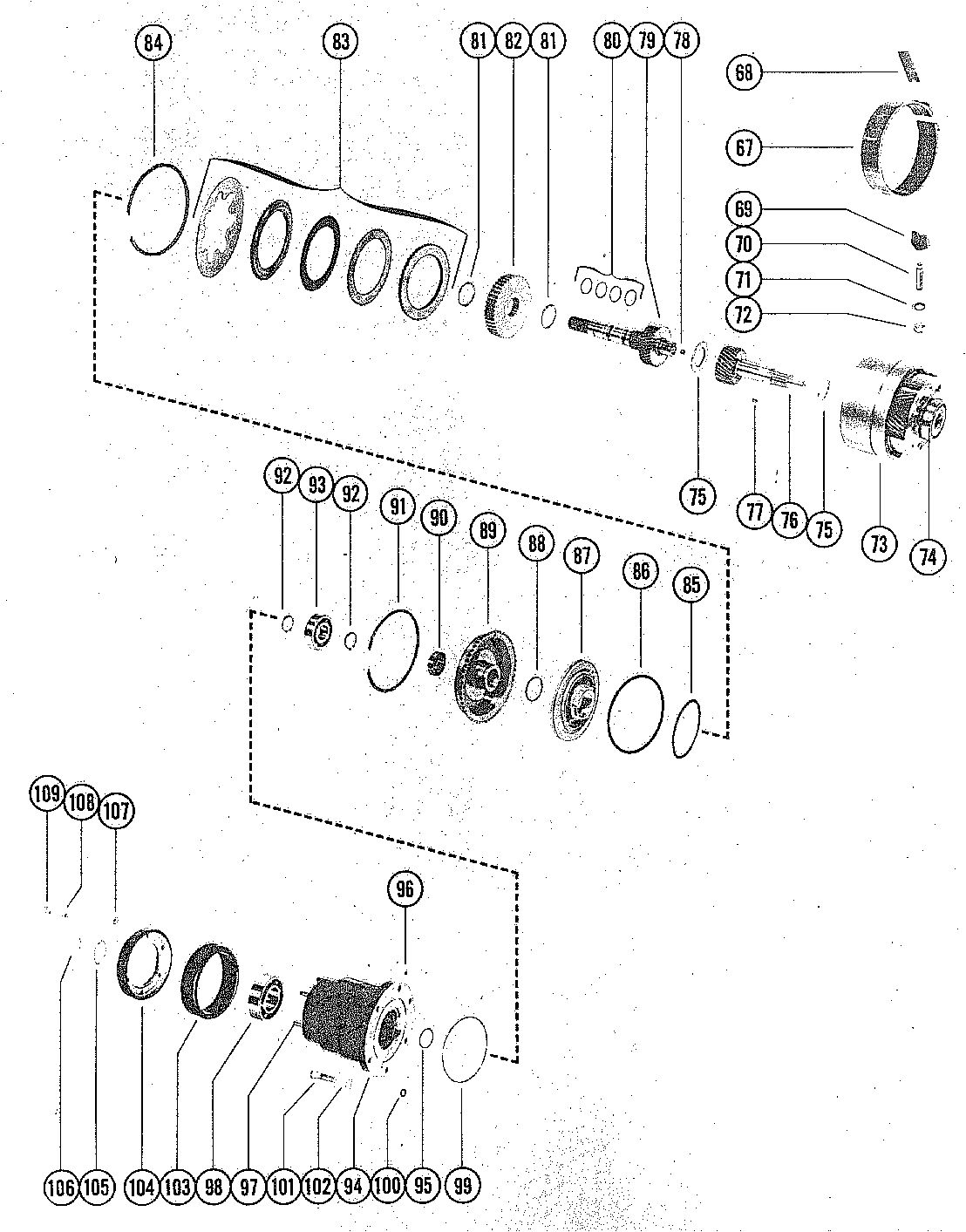 MERCRUISER 280 ENGINE TRANSMISSION ASSEMBLY (STERN DRIVE) PAGE 2