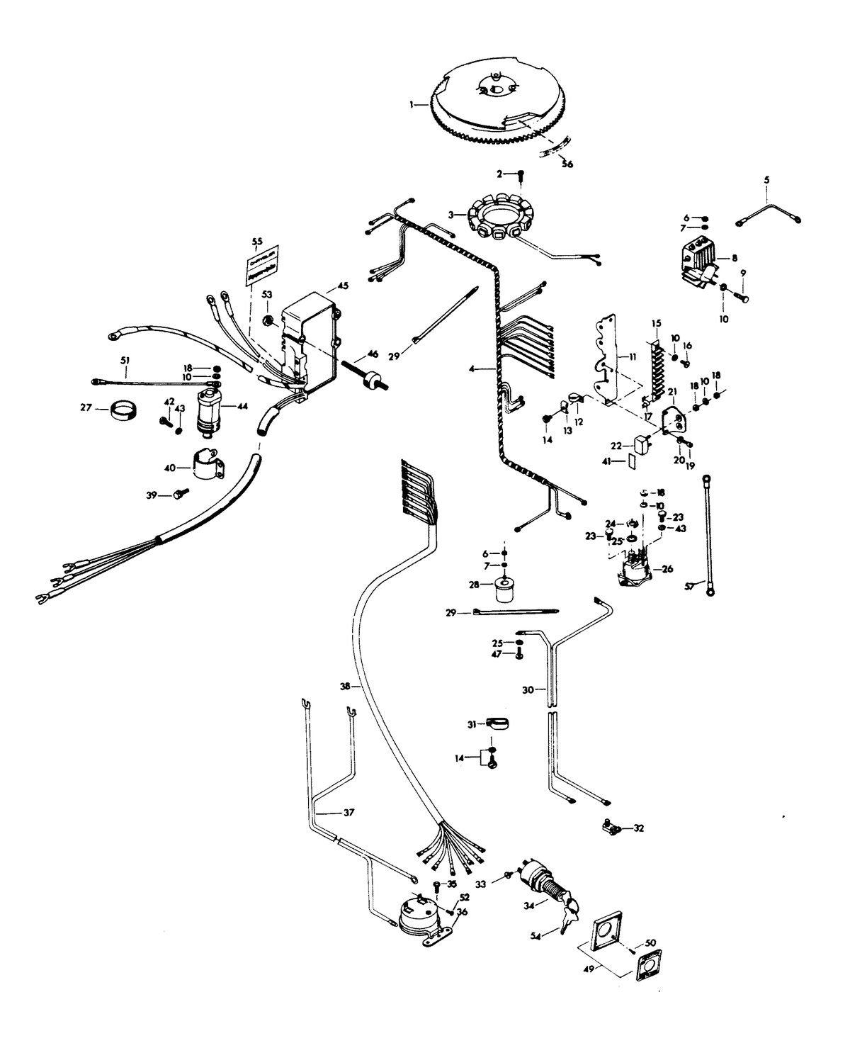 CHRYSLER 70 H.P. ELECTRICAL COMPONENTS