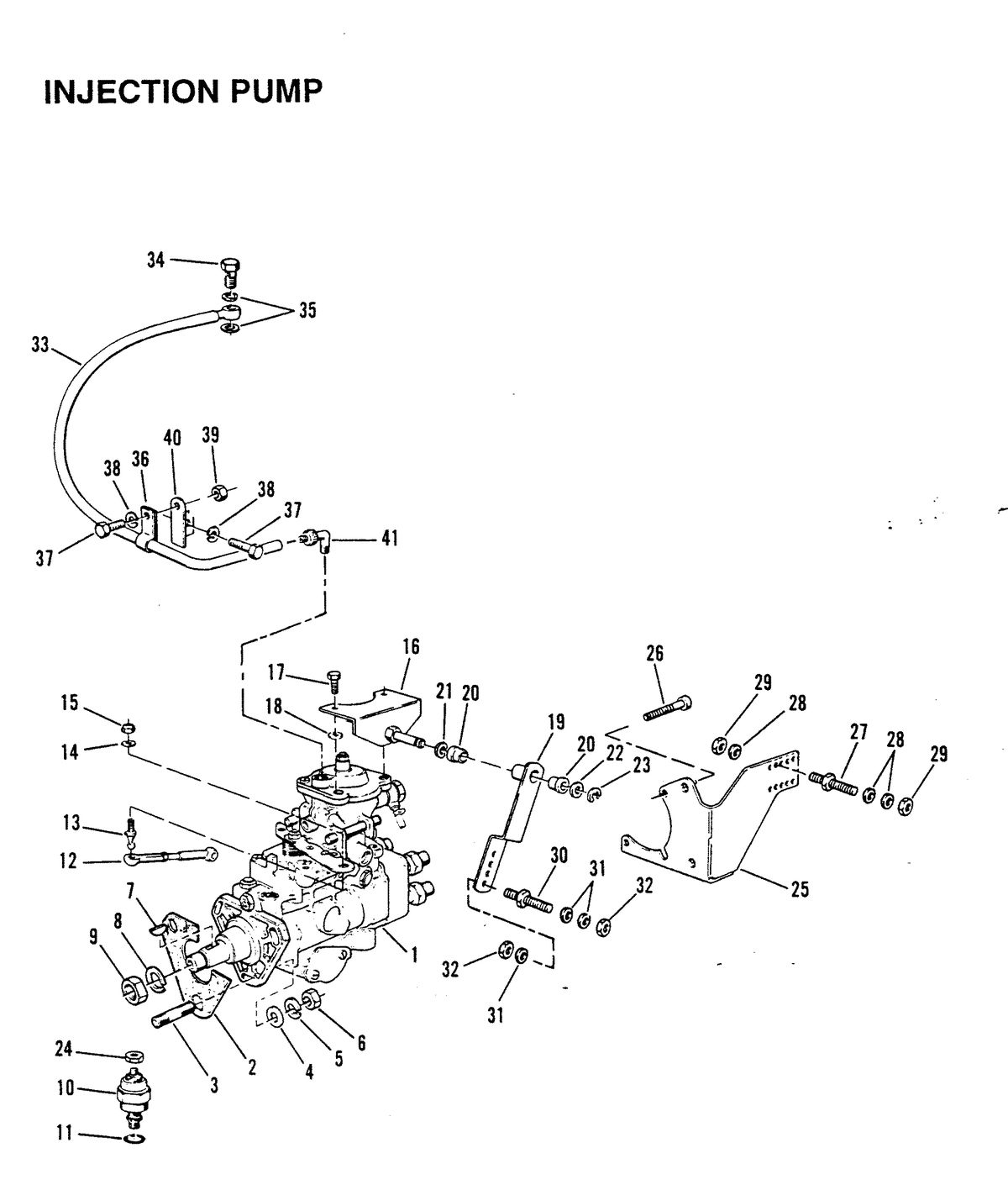 MERCRUISER D-254 TURBO ACDIESEL ENGINE STERN DRIVE/INBOARD INJECTION PUMP