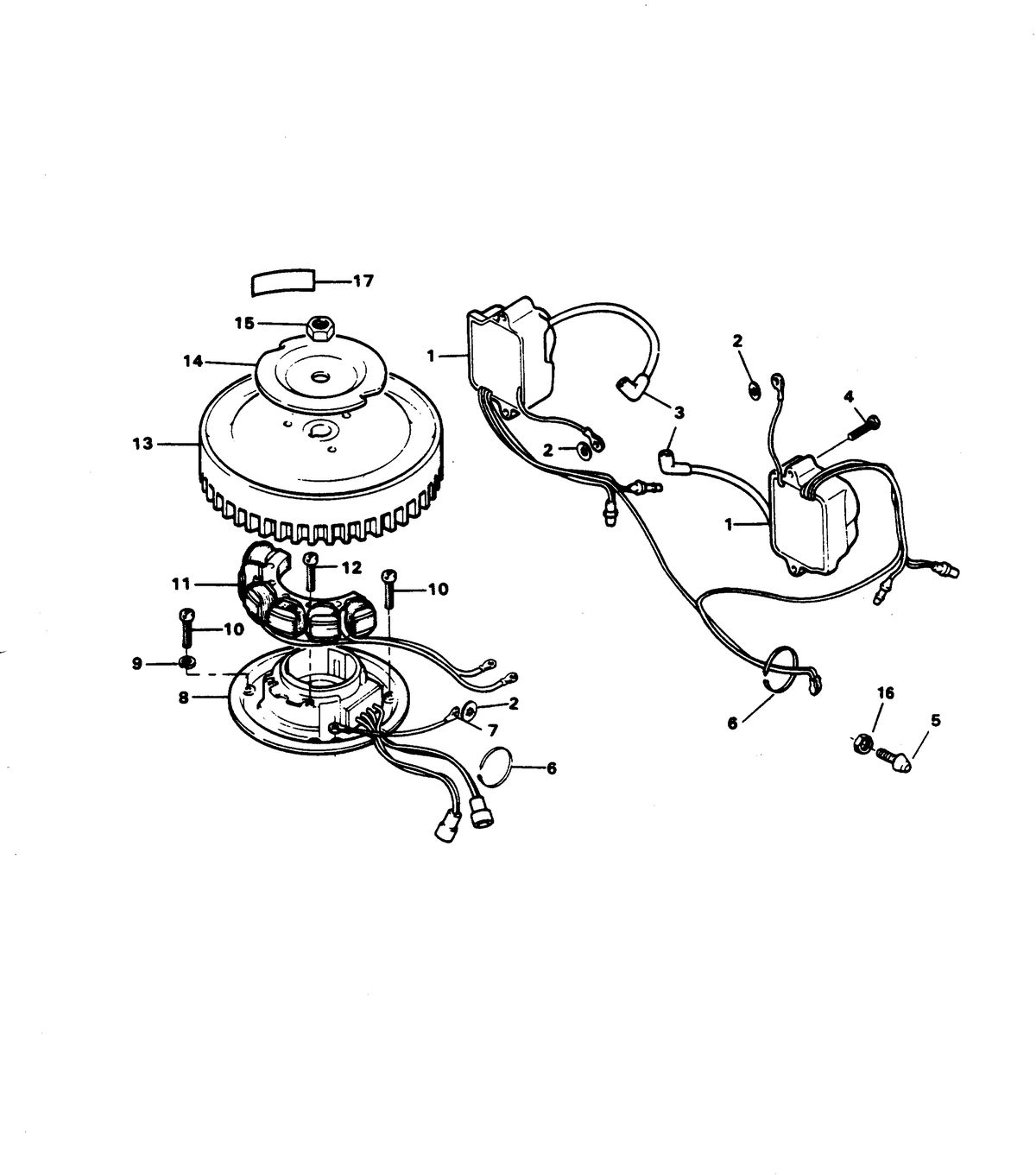 CHRYSLER 7.5 H.P. ELECTRICAL COMPONENTS