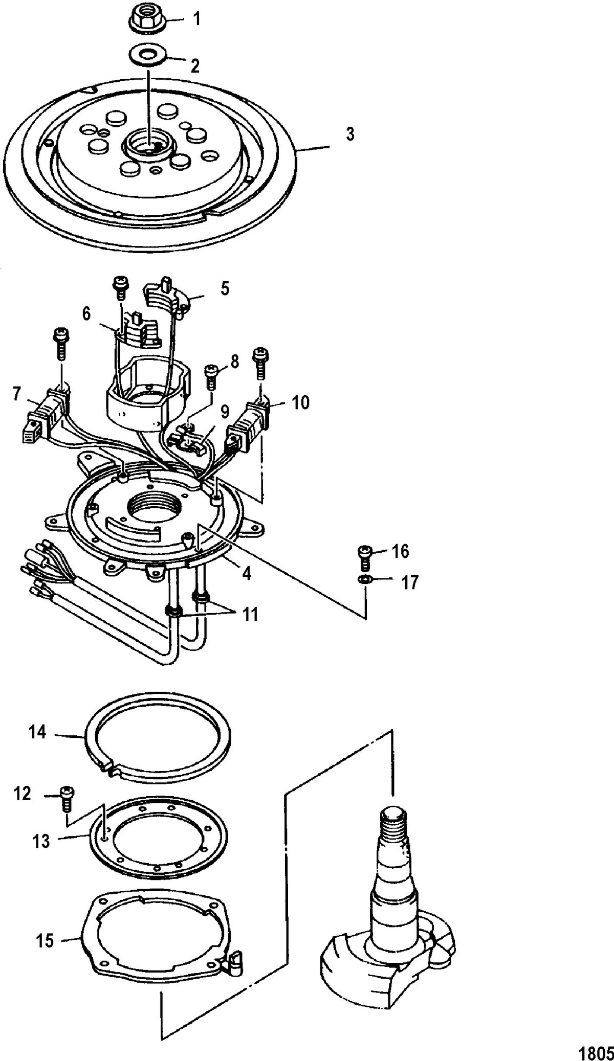 MARINER 25HP KEROSENE FLYWHEEL