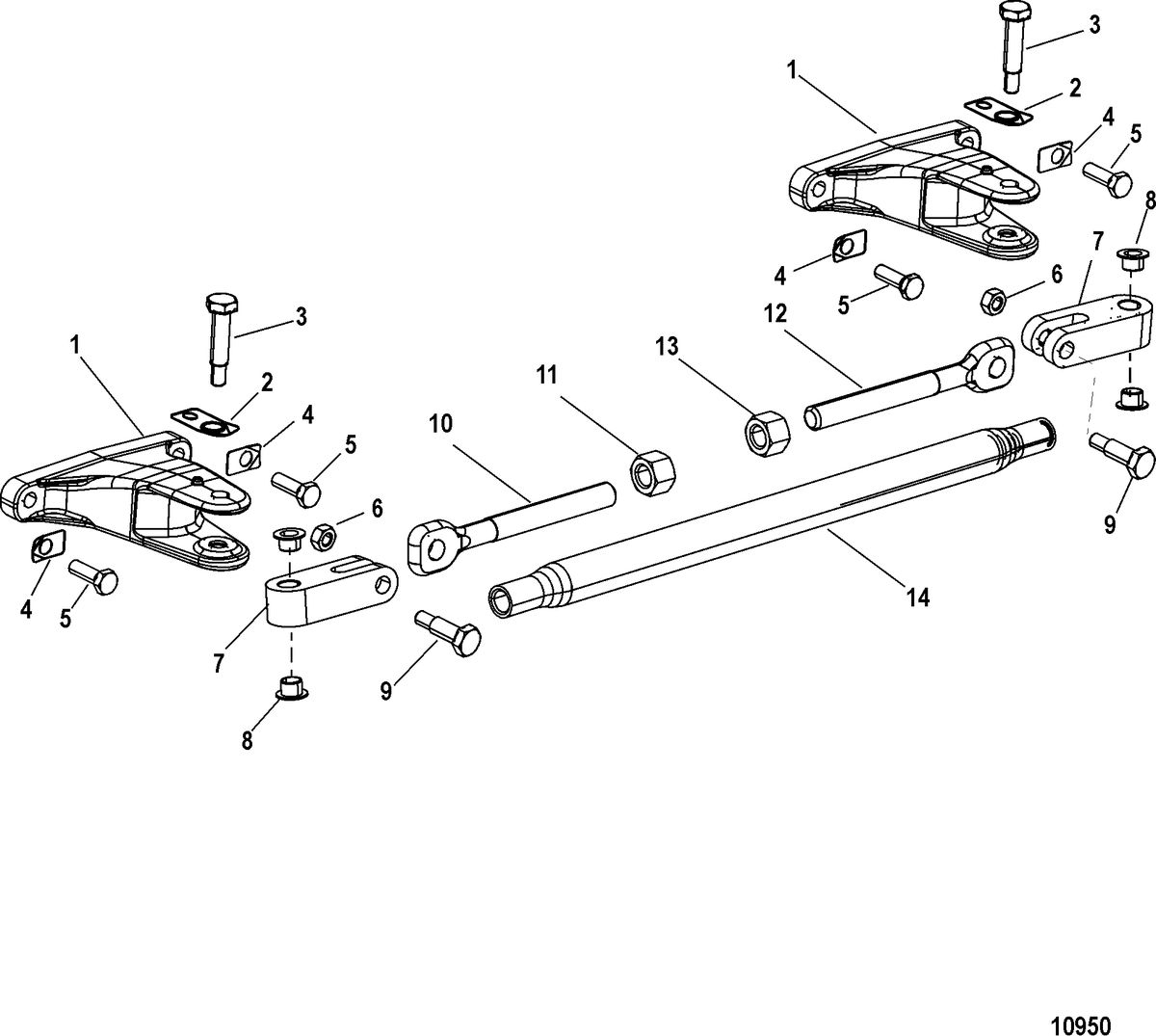 ACCESSORIES STEERING SYSTEMS AND COMPONENTS Tie Bar Kit-Dual(892722A01 and 892724A01)
