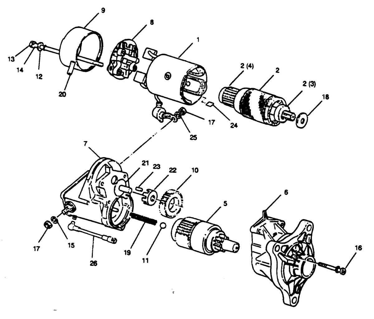 MERCRUISER HINO DIESEL 150 H.P. STARTER