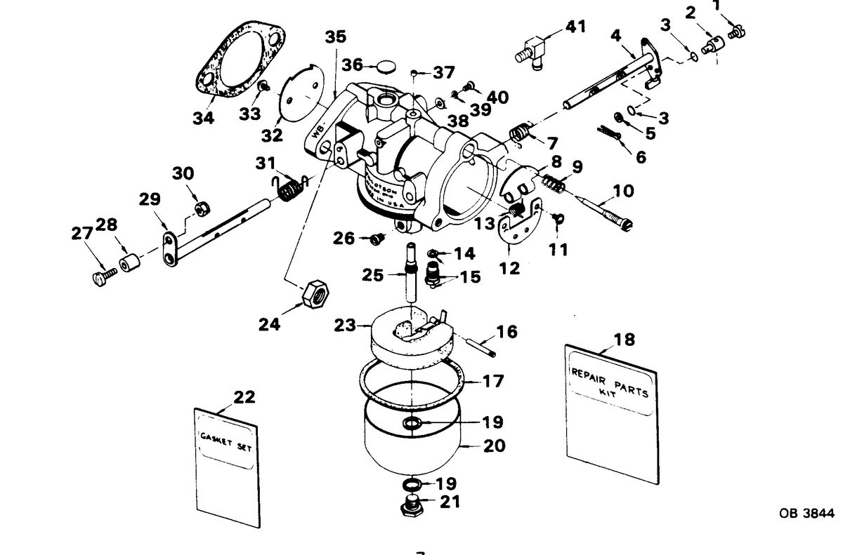 CHRYSLER 35 H.P. CARBURETOR