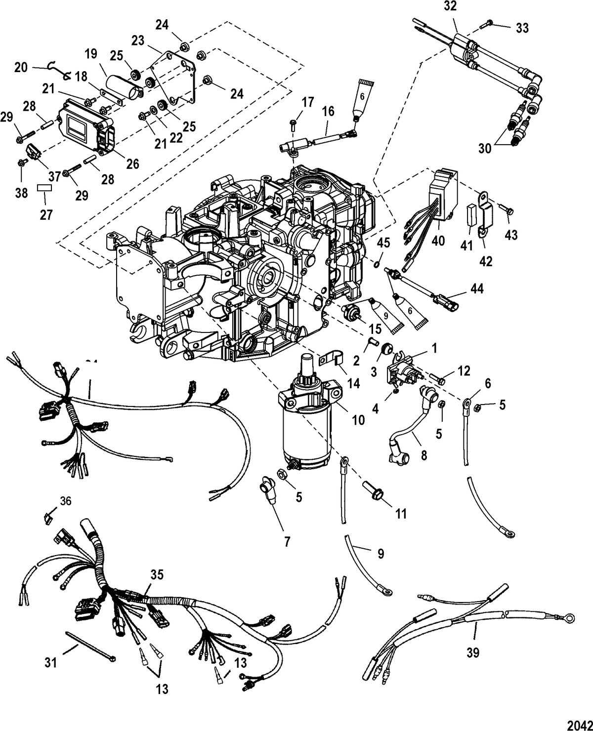 MERCURY/MARINER 25 (4-STROKE) Electrical Components