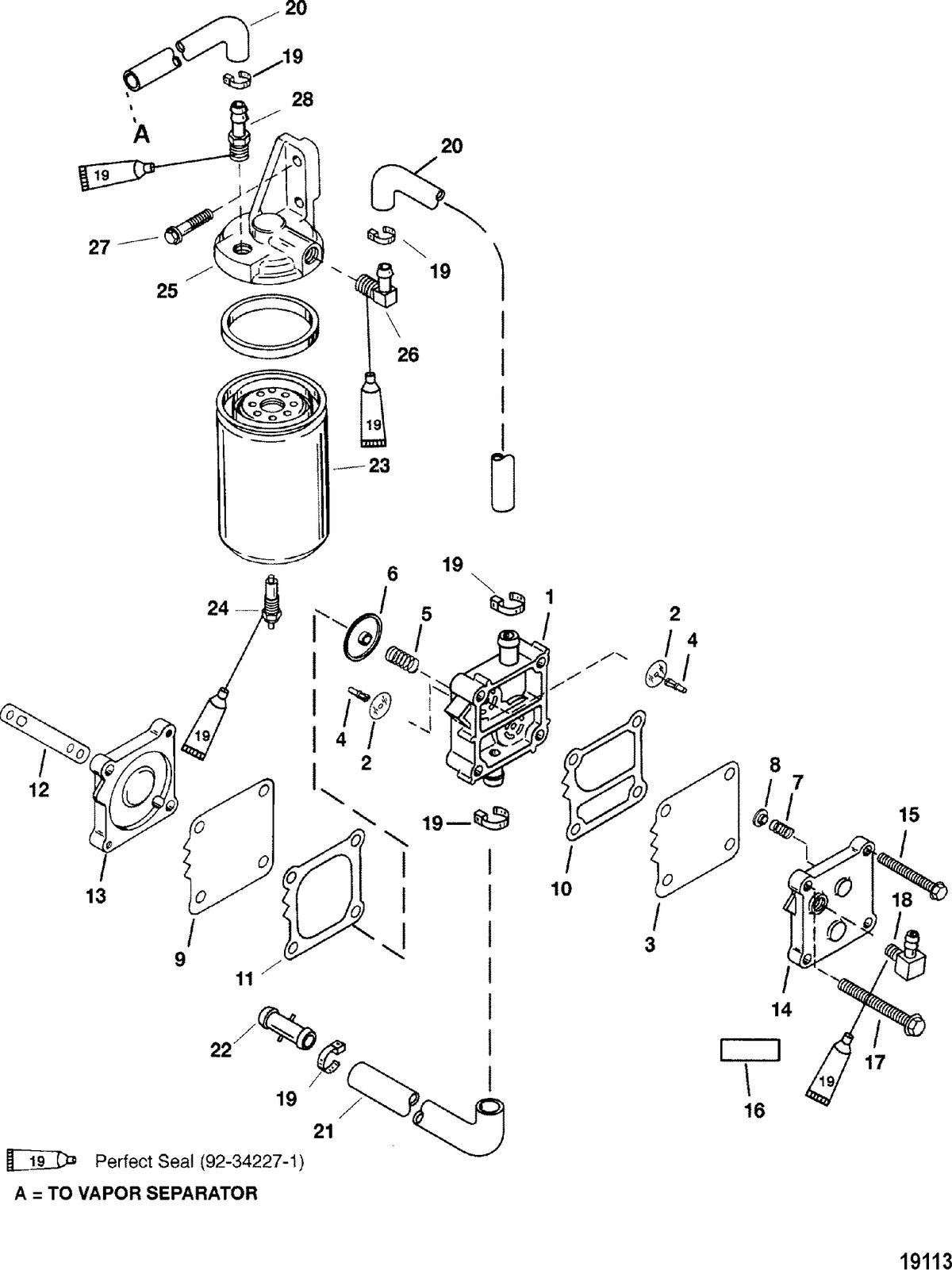 MERCURY/MARINER 225/250 3.0L EFI Fuel Pump