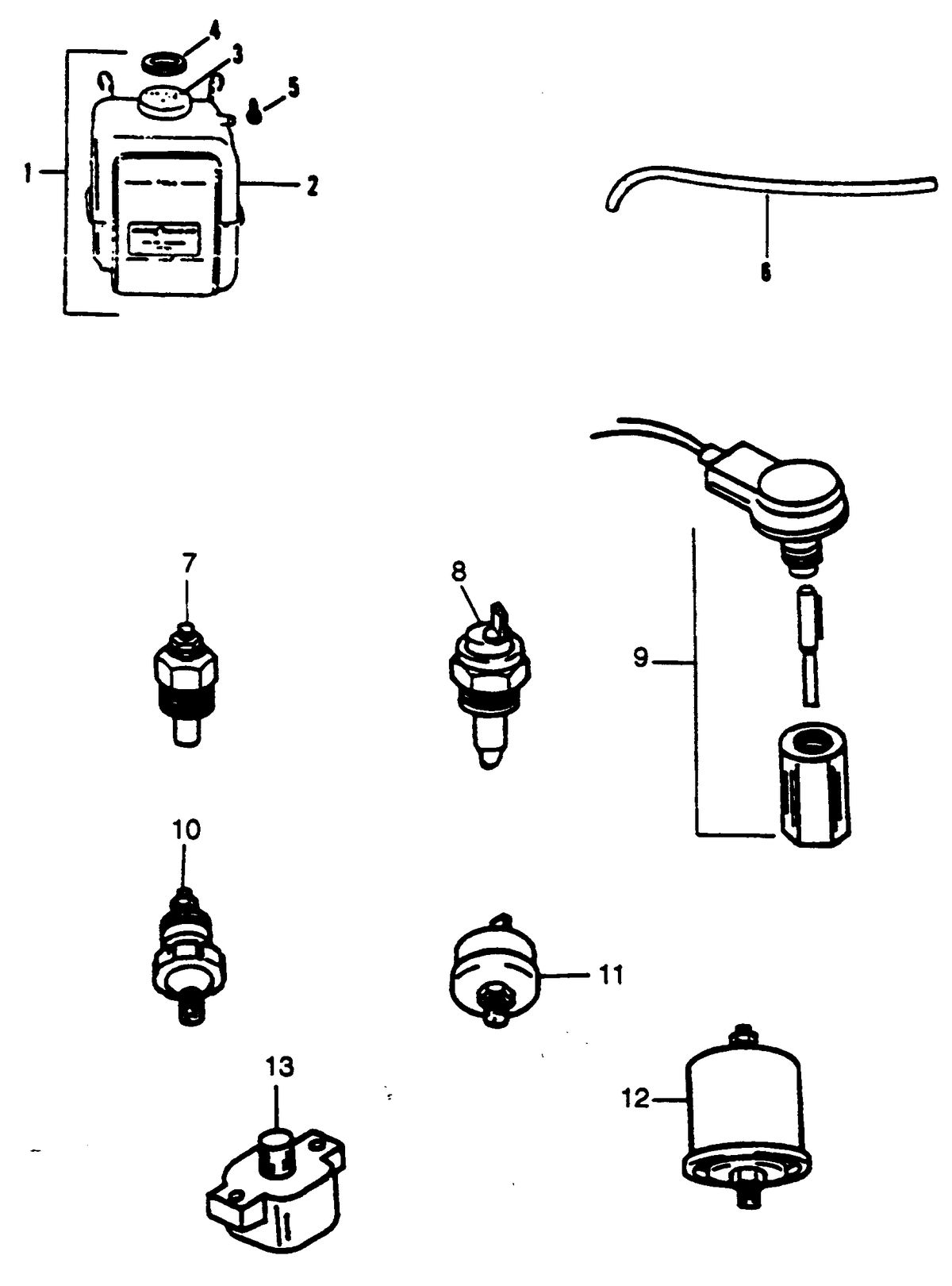 MERCRUISER HINO DIESEL 150 H.P. MISCELLANEOUS ENGINE PARTS