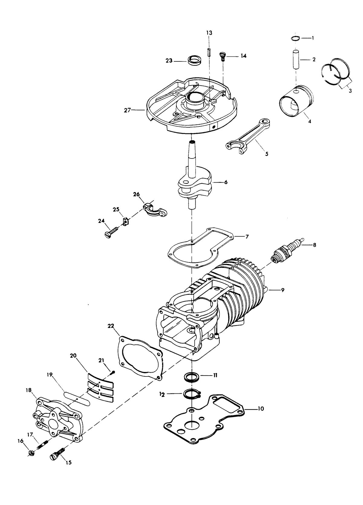 CHRYSLER 3.6 H.P. POWER HEAD