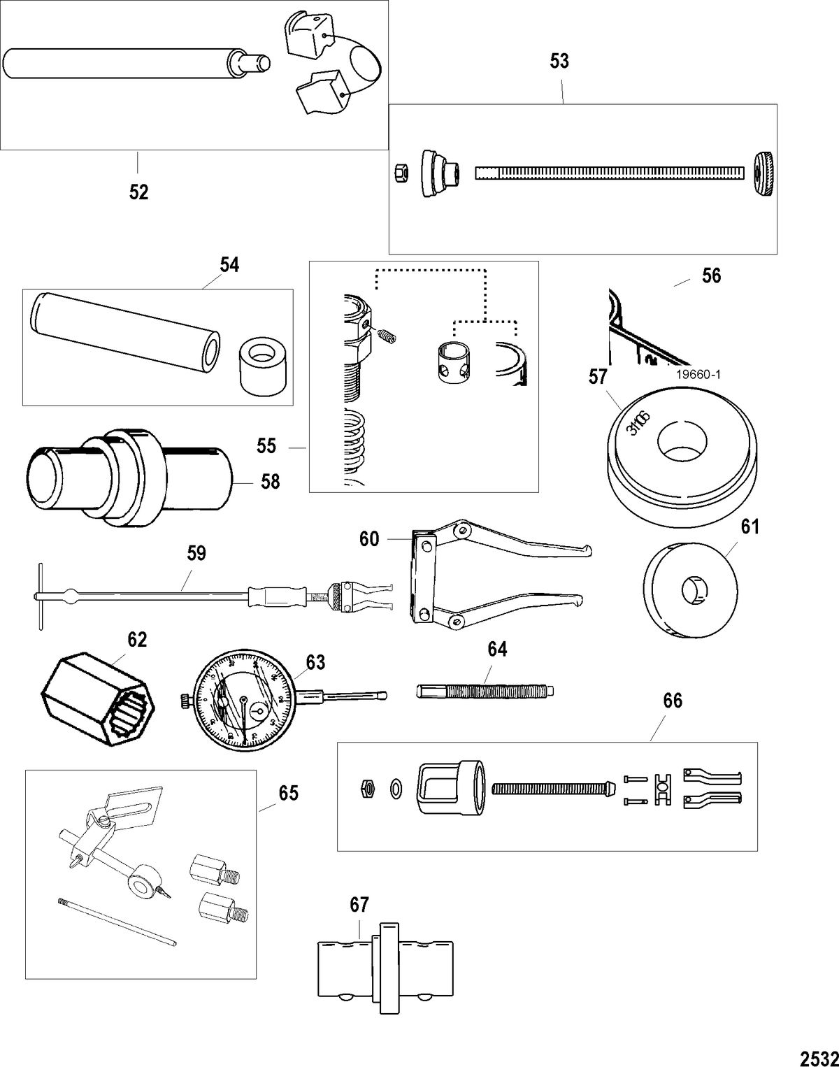 MERCURY/MARINER 30/40 CARB 4-STROKE (3 CYLINDER) Tools