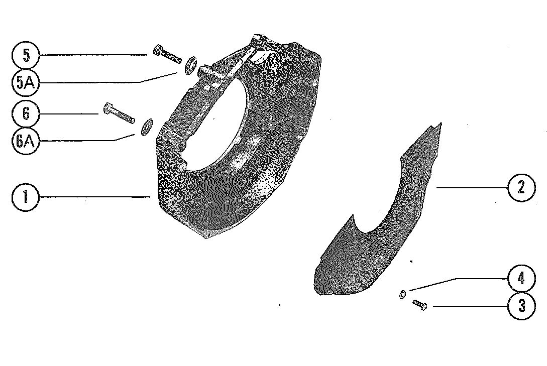 MERCRUISER 350 INBOARD ENGINE FLYWHEEL HOUSING