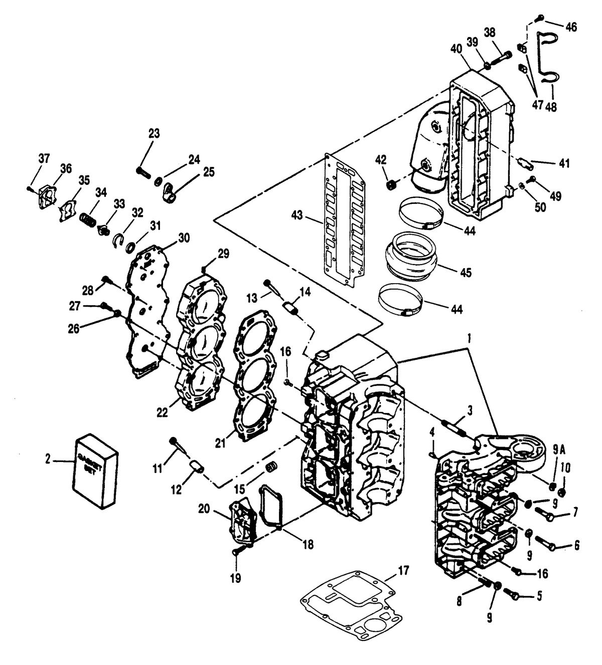 SPORTJET SPORT JET 90 CYLINDER BLOCK ASSEMBLY
