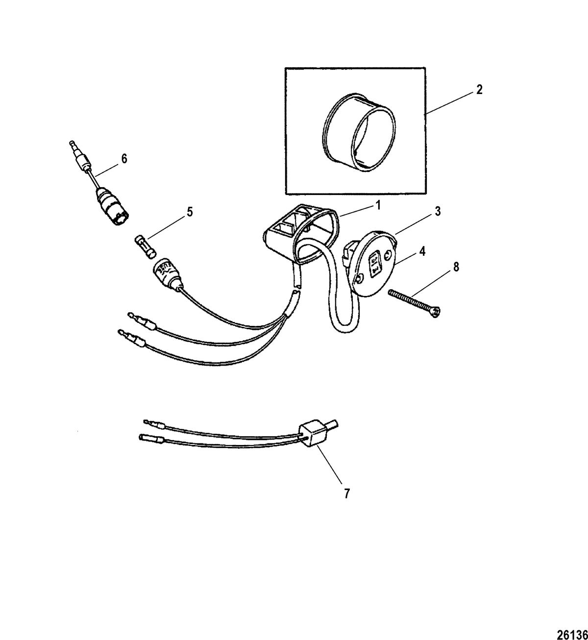 ACCESSORIES ELECTRICAL COMPONENTS AND HARNESSES Trim Switch Kit(18286A46 / A47)