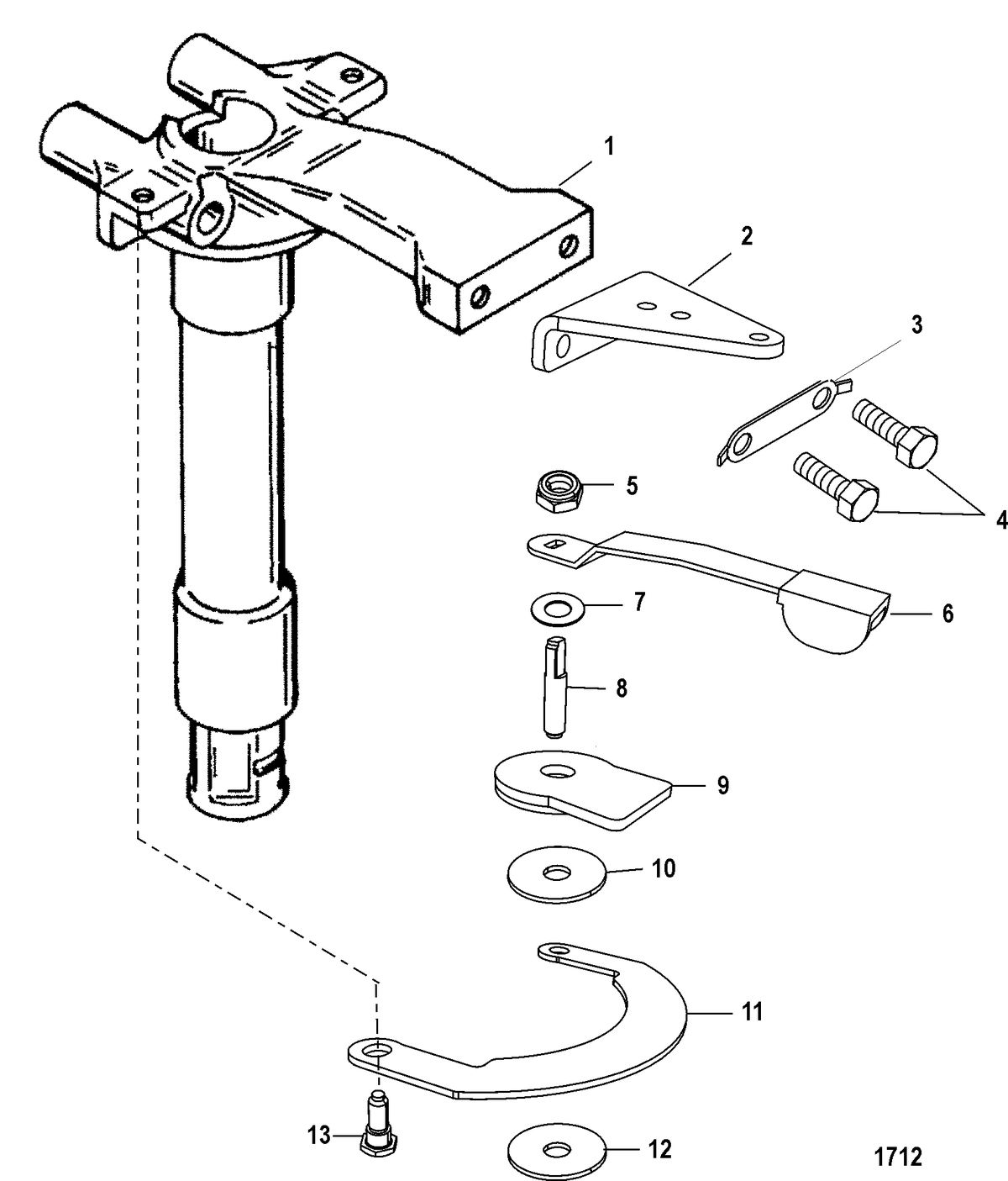 MERCURY/MARINER 30/40 (2 CYLINDER) 2-STROKE Swivel Tube