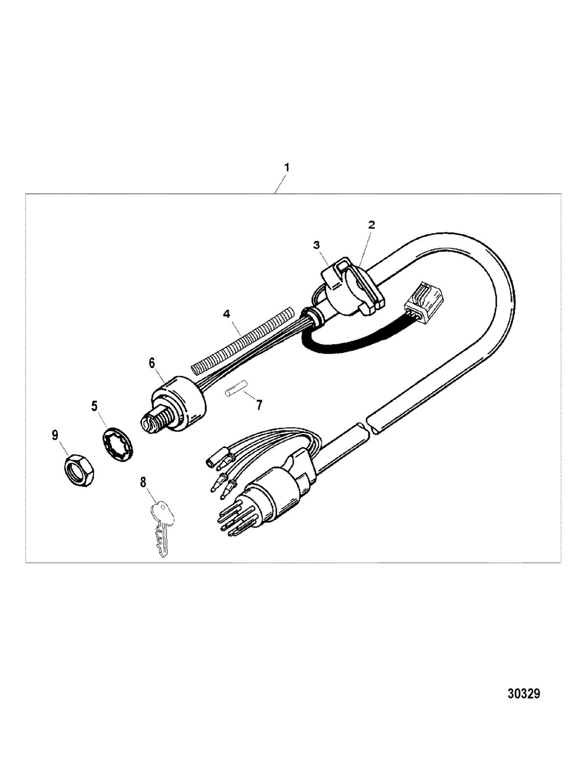 SPORTJET 240 EFI M2 JET DRIVE Key Switch Assembly