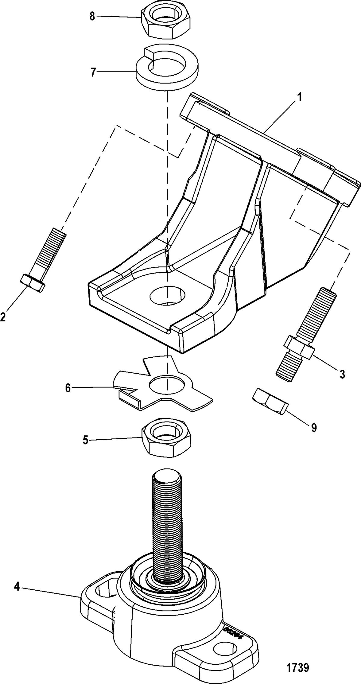 MERCRUISER 383 STROKER SCORPION BRAVO Engine Mounts
