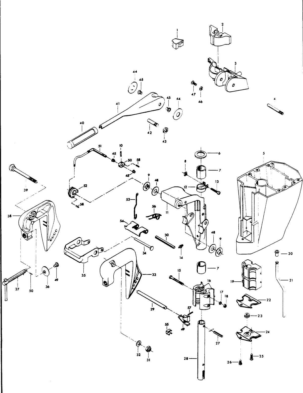 CHRYSLER 6 H.P. MOTOR LEG