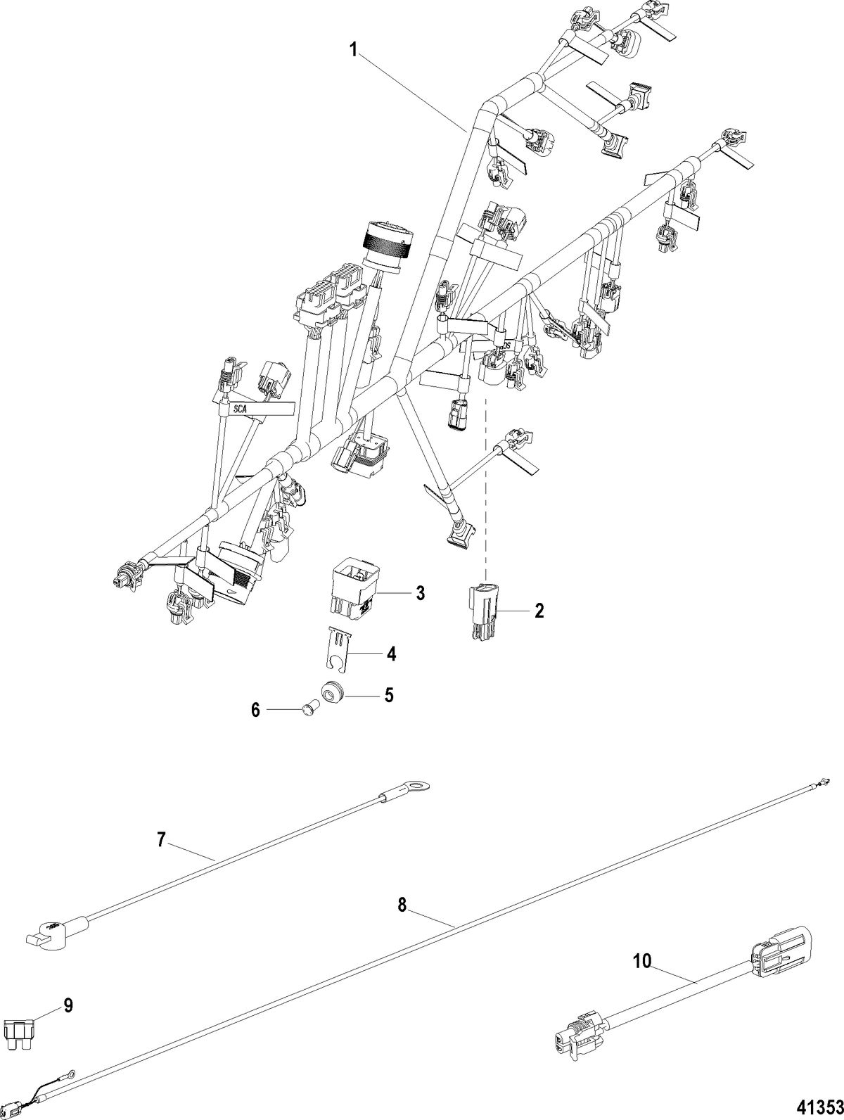 MERCRUISER ZEUS JH Harnesses