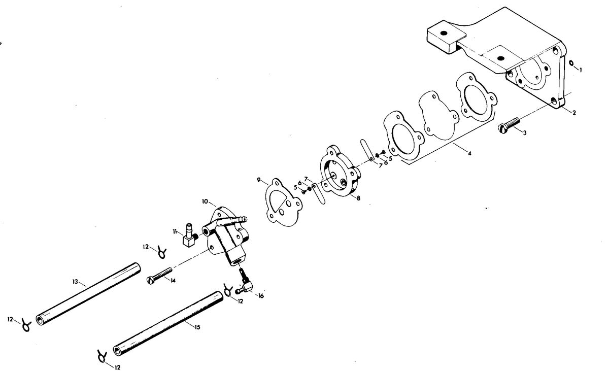 CHRYSLER 9.9 HP FUEL PUMP 98H2C, 98B2C