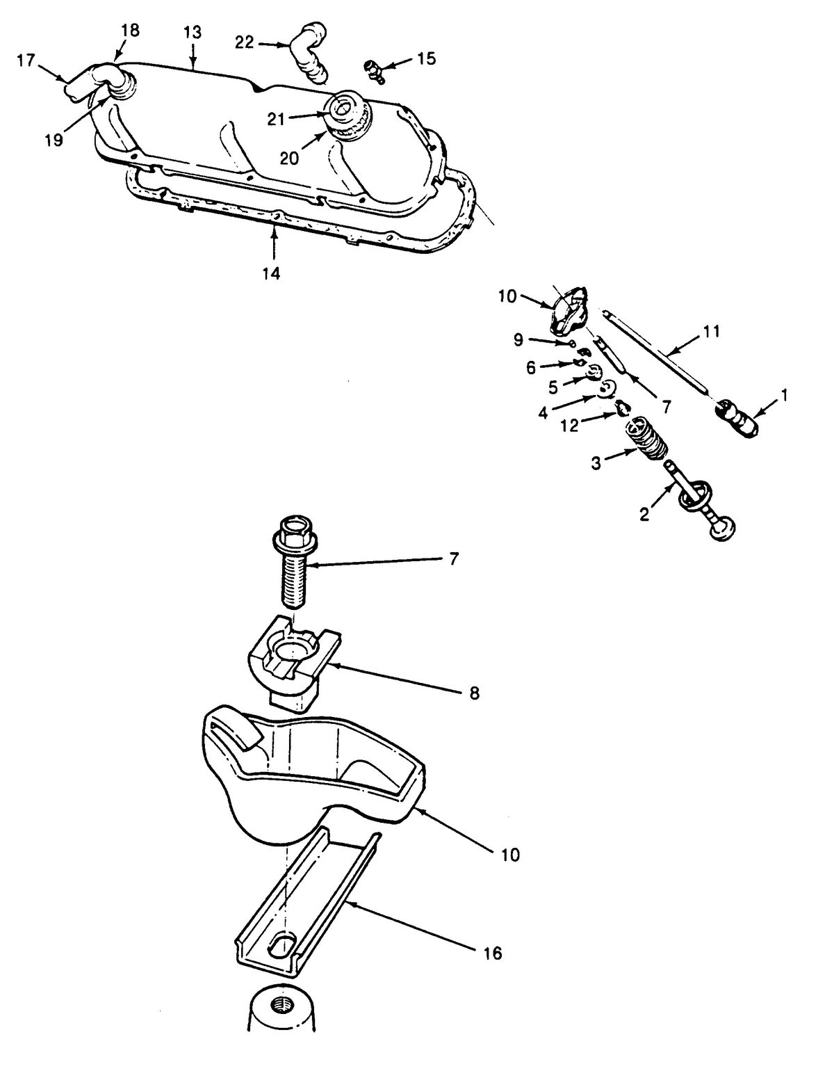U.S. MARINE US MARINE 351 INBOARDS VALVE SYSTEM AND VALVE COVER
