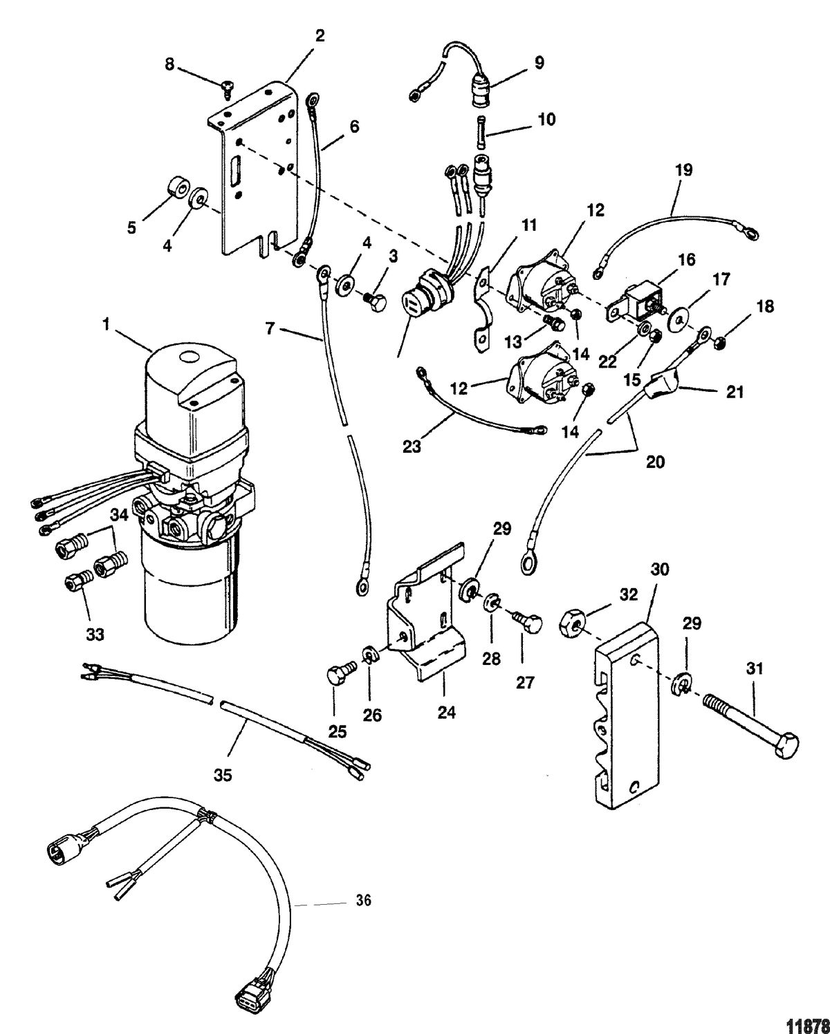 RACE OUTBOARD PARTS MANUAL 300X (3.0L EFI) PRO MAX Hydraulic Pump And Mounting Brackets(Sportmaster)