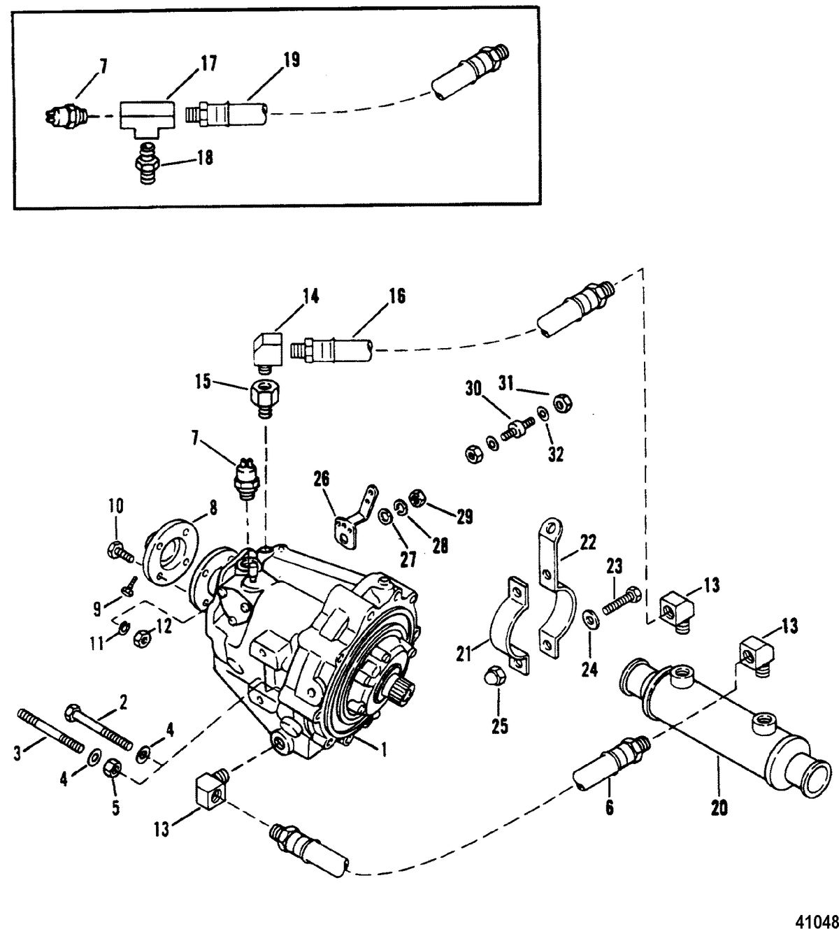 MERCRUISER 5.7L COMPETITION SKI ENGINE Transmission & Related Parts(In-Line)