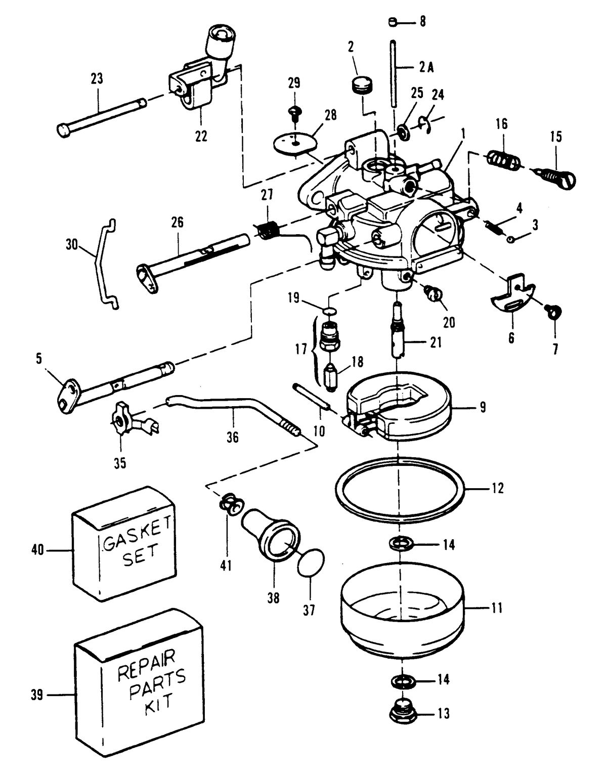 SEARS GAMEFISHER 9.9 H.P. CARBURETOR