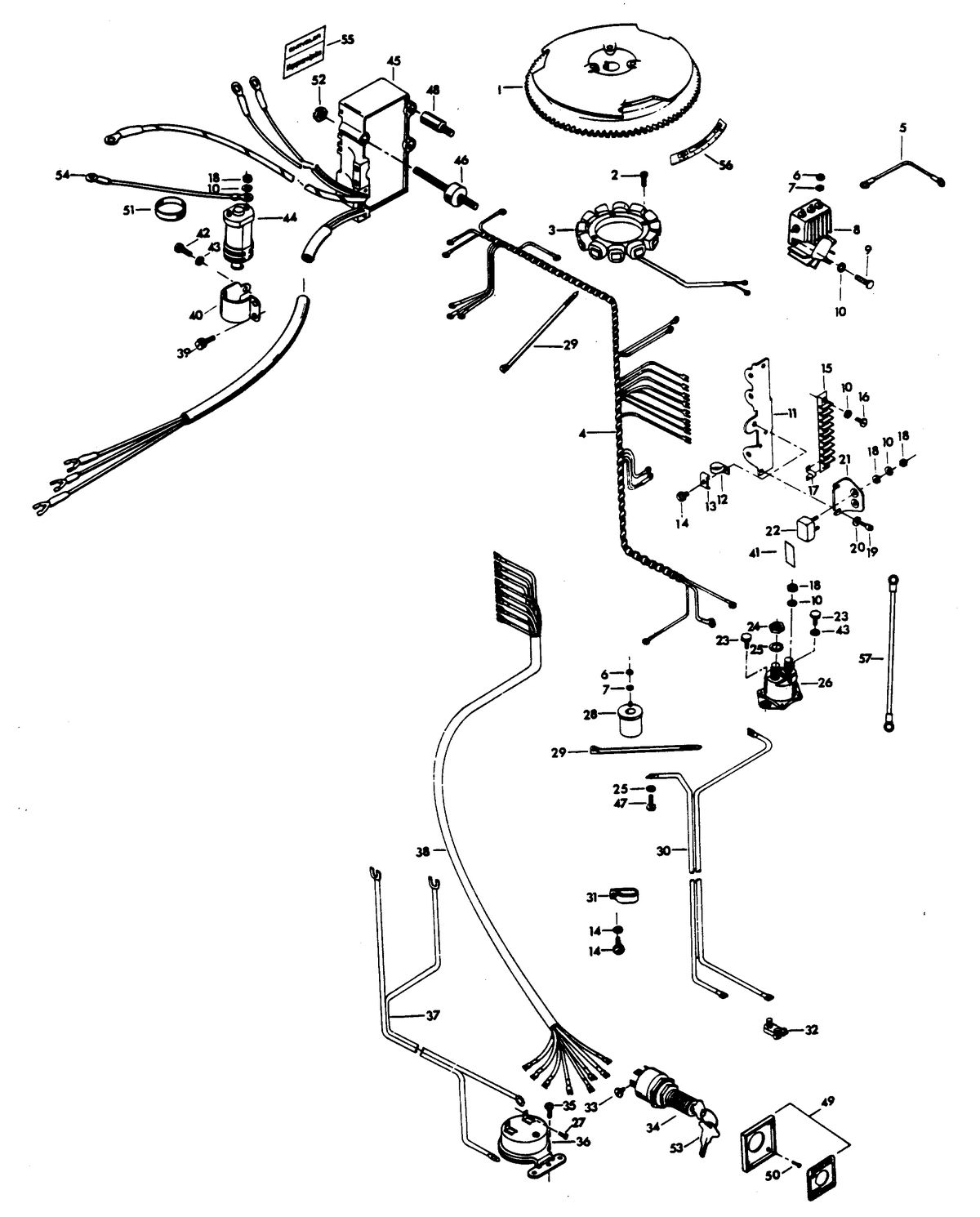 CHRYSLER 140 H.P. CHARGER ELECTRICAL COMPONENTS