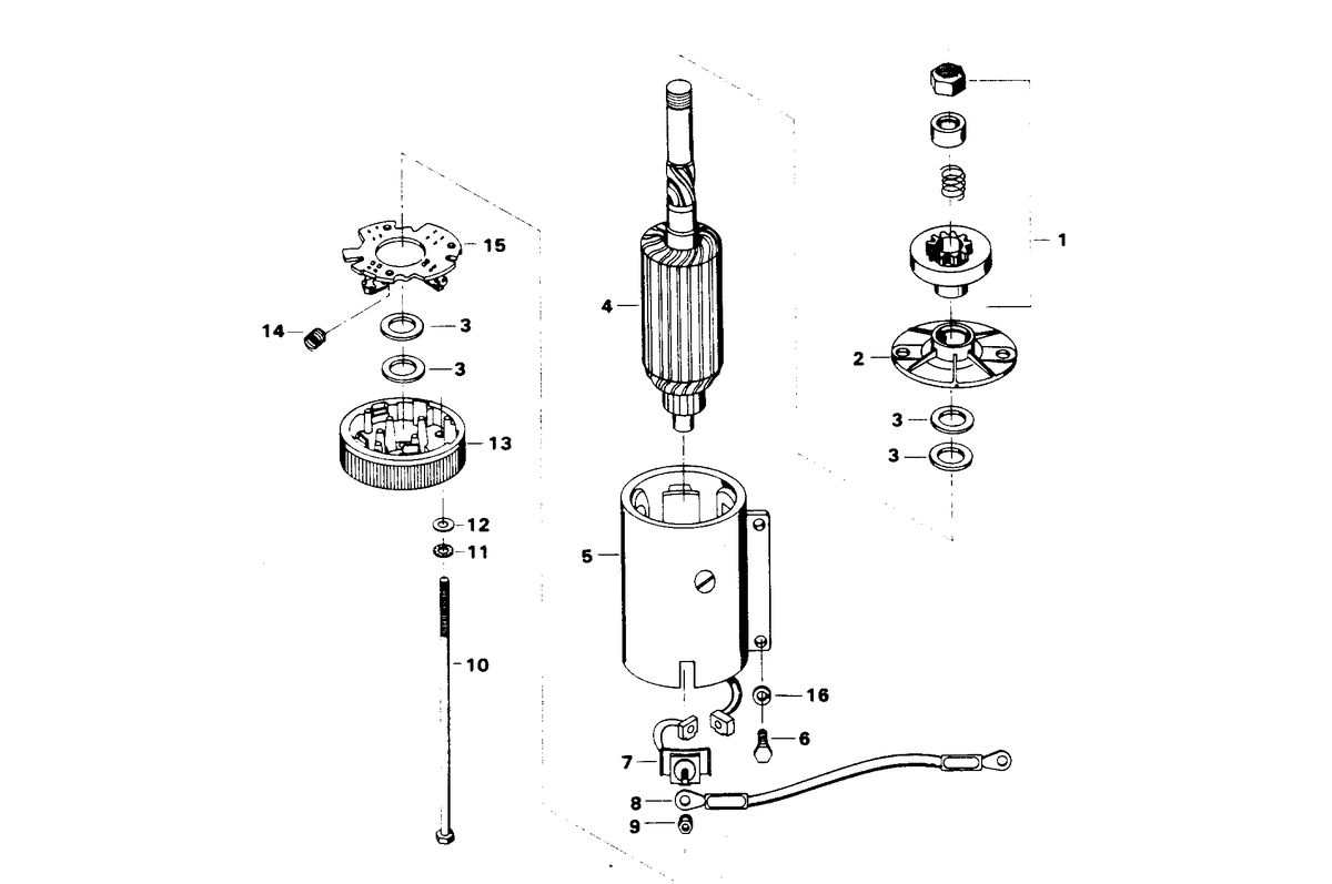 CHRYSLER 55 H.P. STARTER