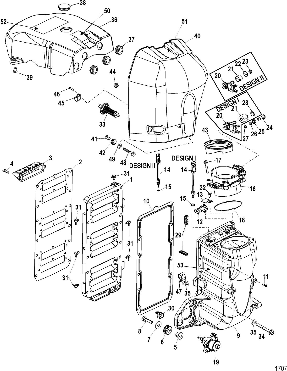 SPORTJET 250 DFI AND 250 DFI M2 JET DRIVE Air Handler Components