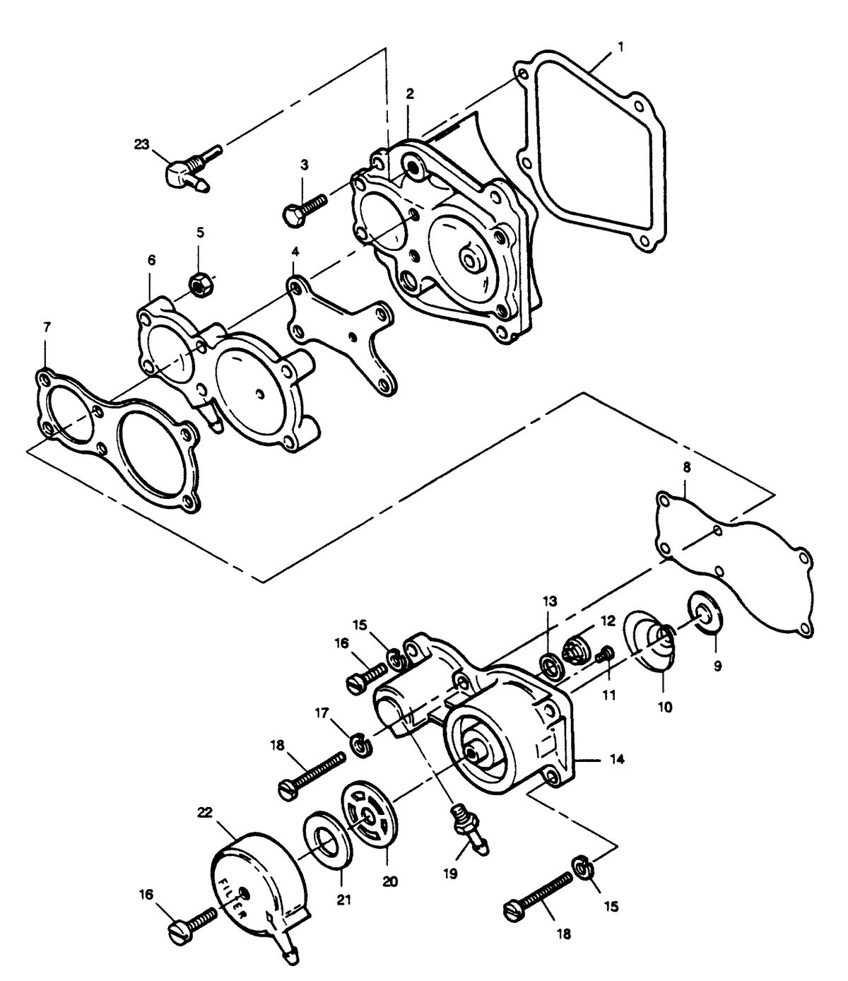 FORCE FORCE 1989 125 H.P. "D" MODELS FUEL PUMP