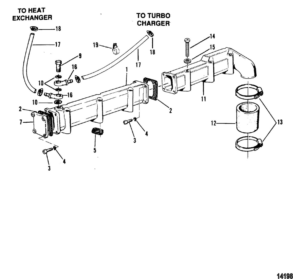 MERCRUISER CUMMINS/MERCRUISER DIESEL 3.0L/150 3.6L/180 Manifold Strip