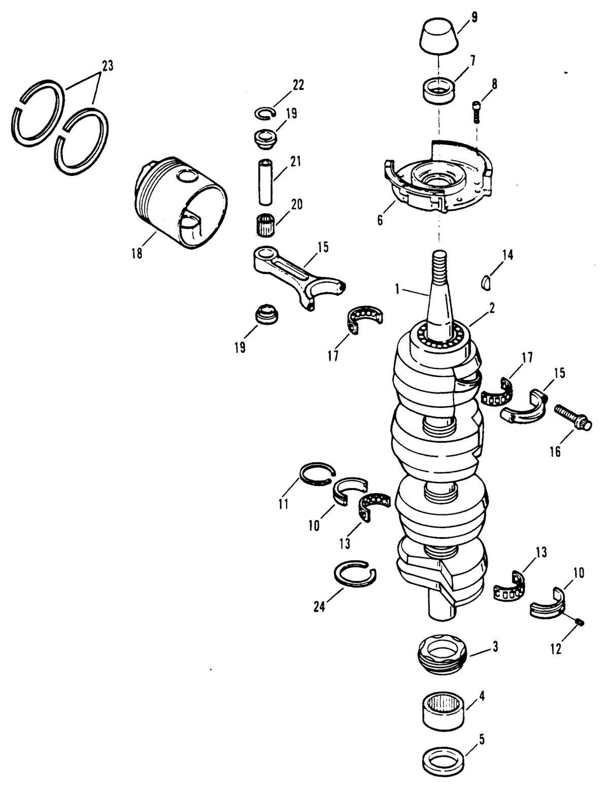 SPORTJET SPORT JET 120 CRANKSHAFT AND PISTON