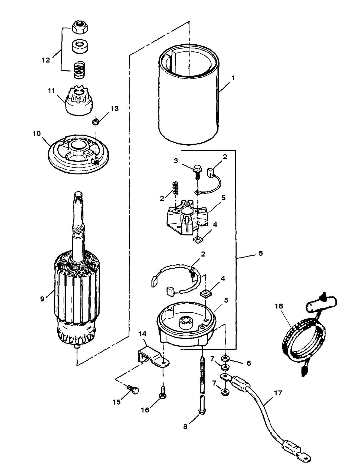 FORCE FORCE 75 H.P. STARTER ASSEMBLY