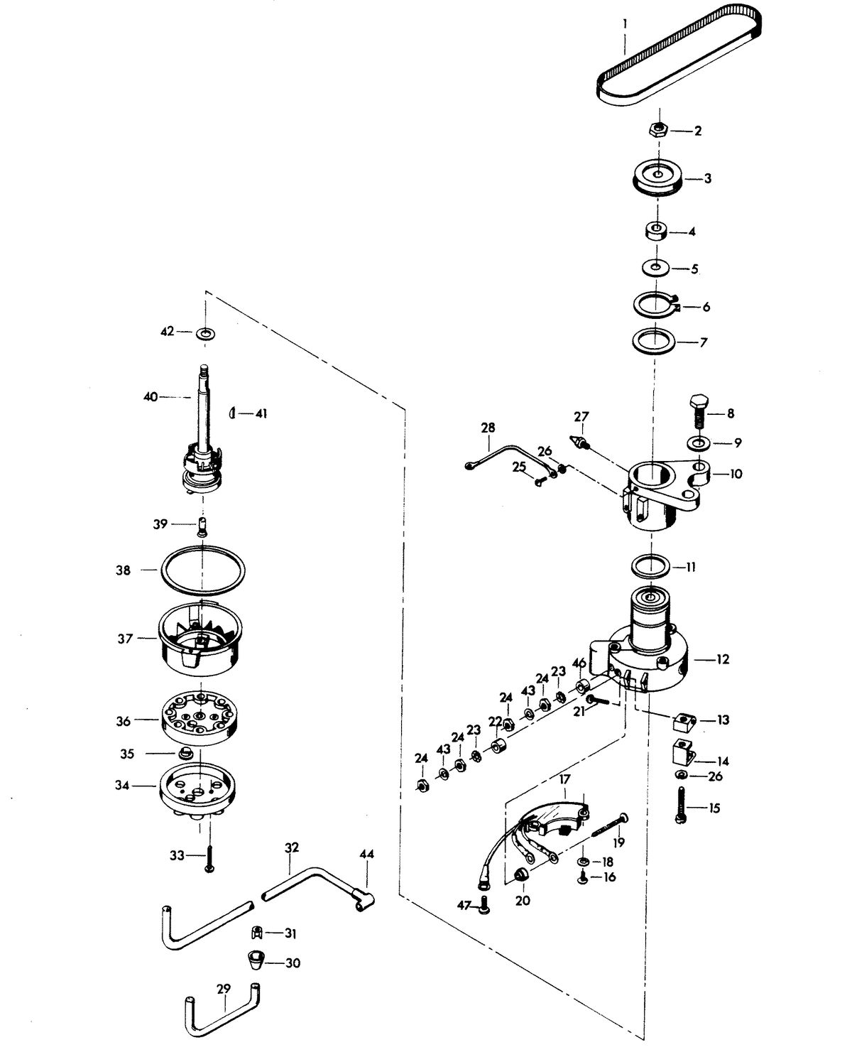 CHRYSLER 115 H.P. DISTRIBUTOR