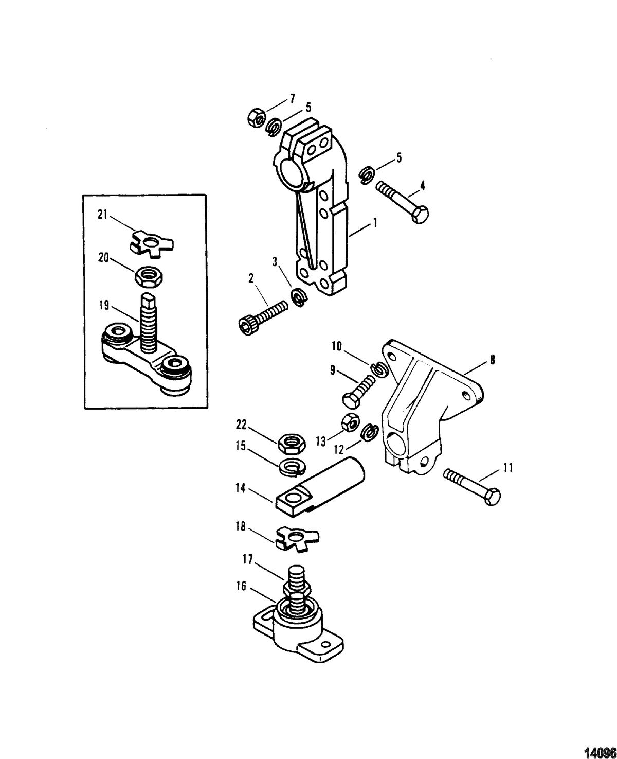 MERCRUISER MIE 7.4 EFI HURTH/BORG WARNER -LH ONLY Transmission And Engine Mounting(Hurth 630)