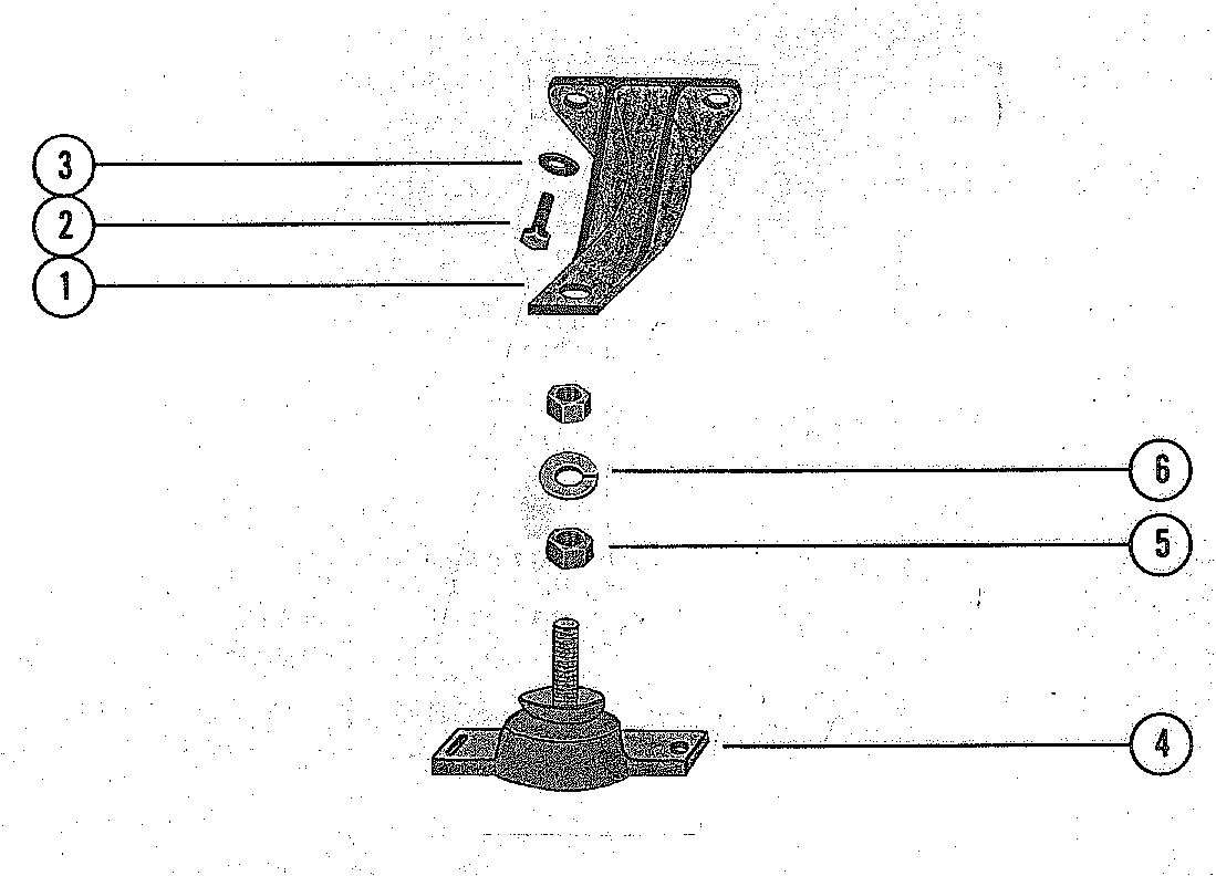 MERCRUISER 280 ENGINE ENGINE MOUNTING