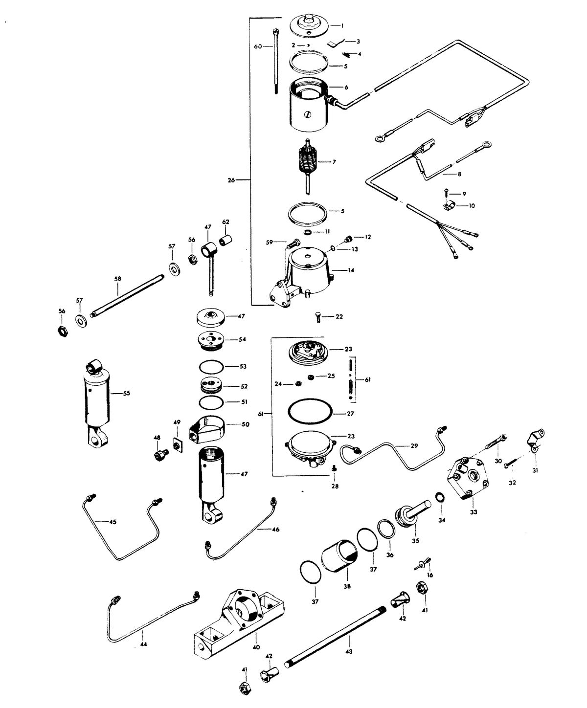 CHRYSLER 75 H.P. POWER TRIM UNIT