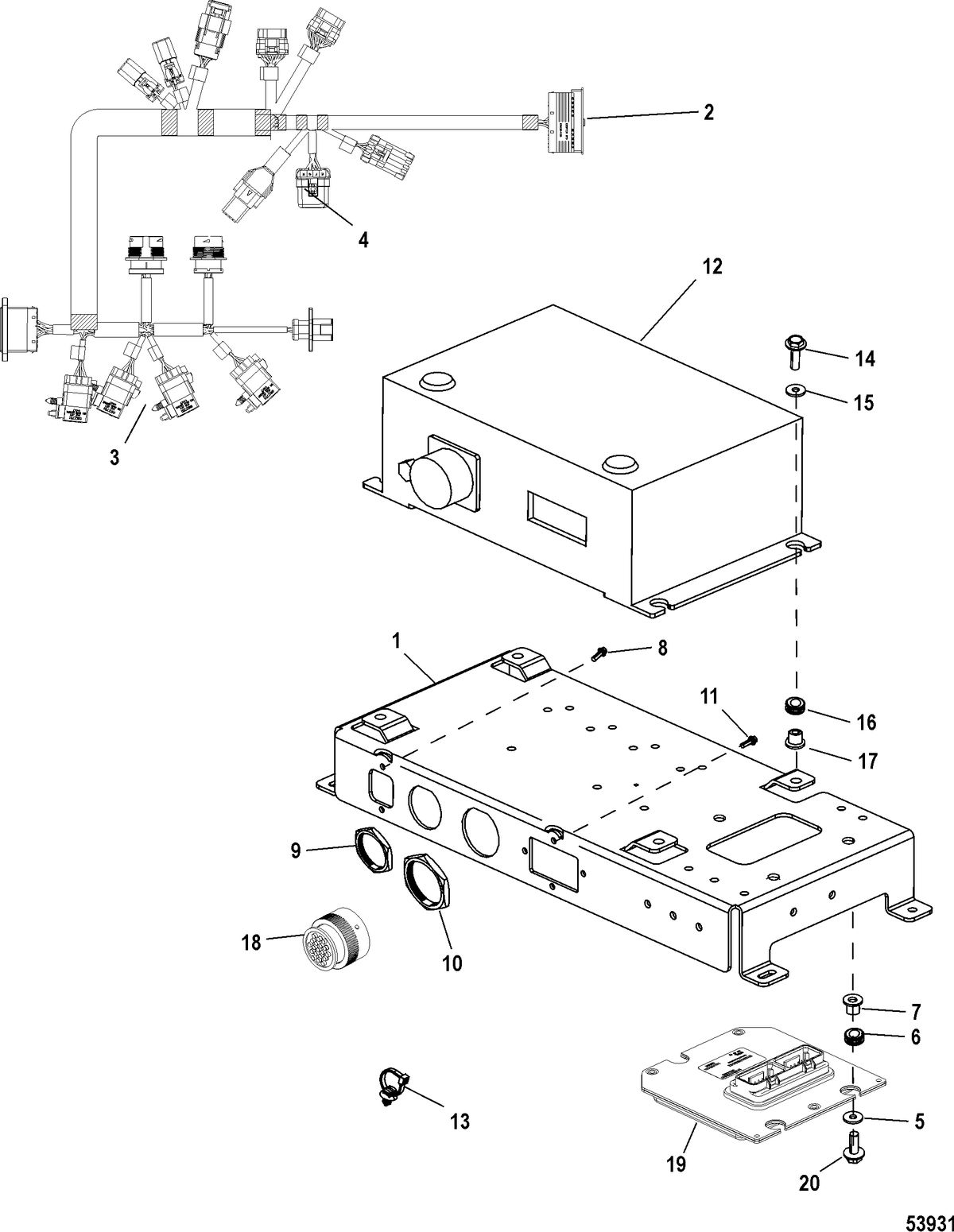 MERCRUISER 4.2L TDI VESSEL ADAPTER ASSEMBLY
