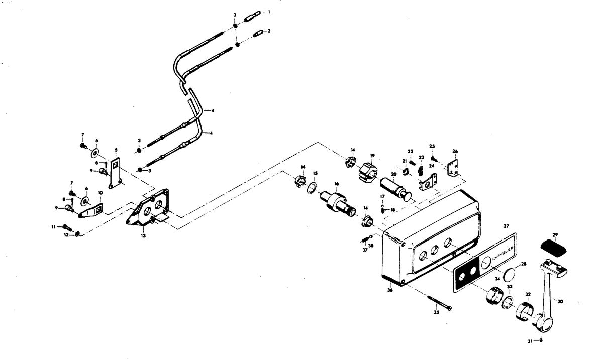 CHRYSLER 45 H.P. REMOTE CONTROL