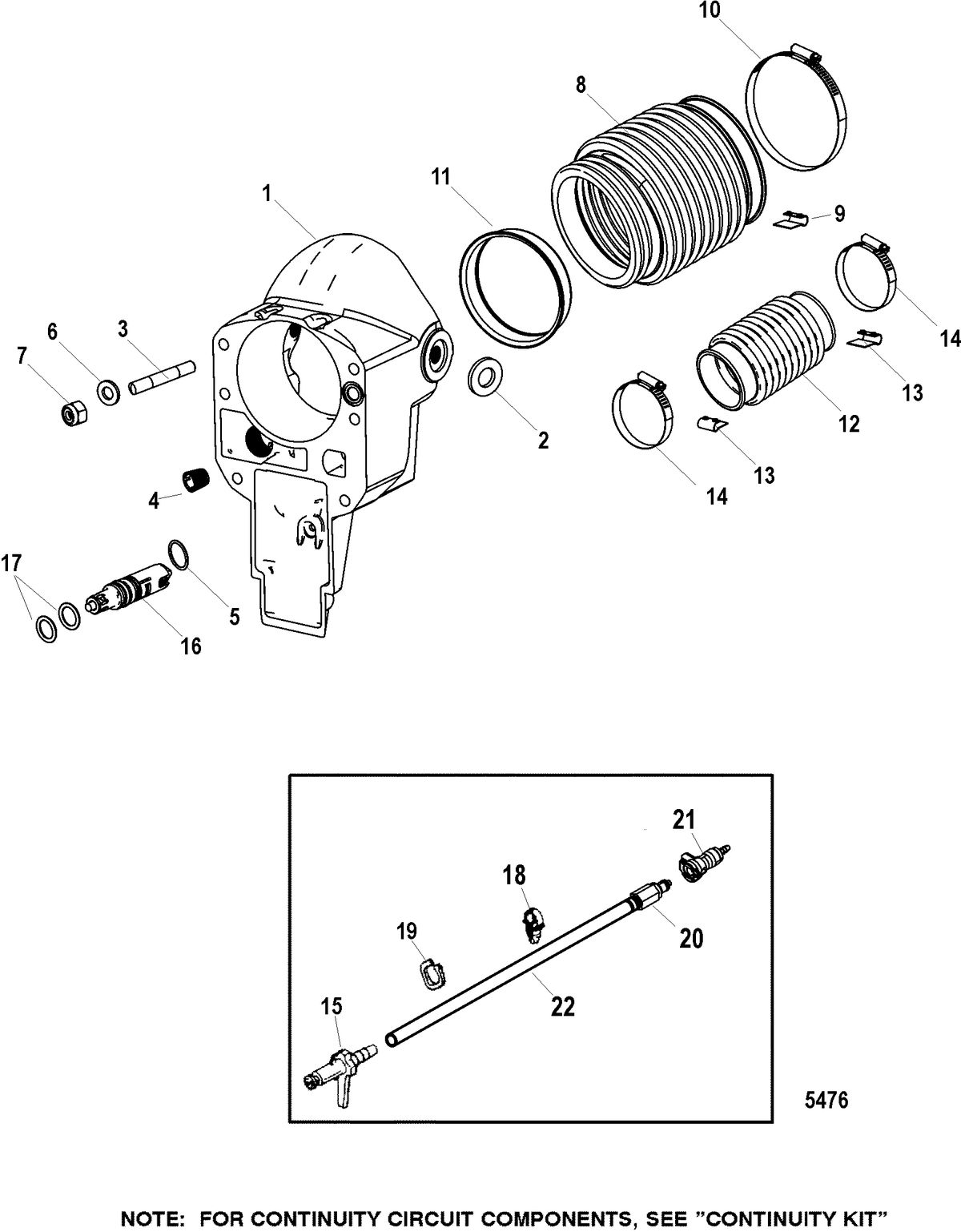 MERCRUISER BRAVO X (I-II-III) Bell Housing